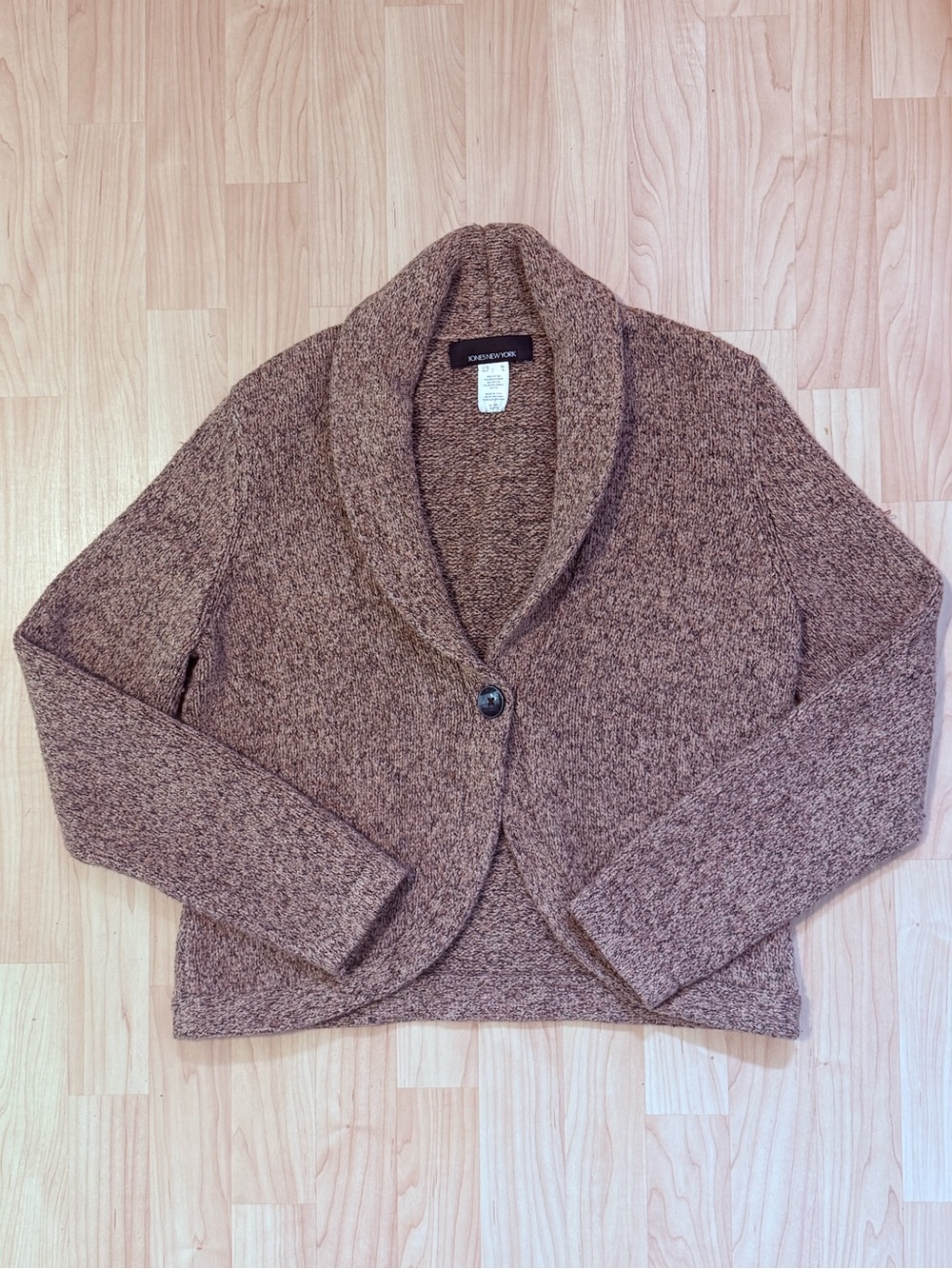 Jones New York Knit Cardigan - Brown
